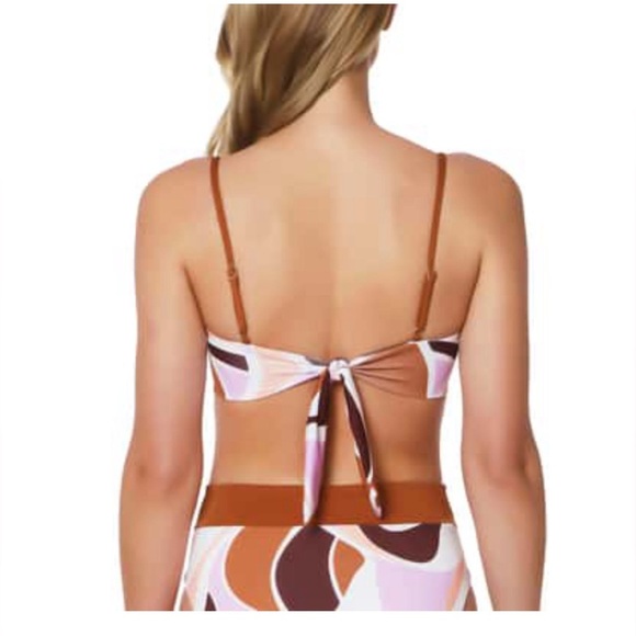 Sanctuary v-wire bandeau bikini top with V waist bikini bottom Size Medium NWT - Picture 4 of 10